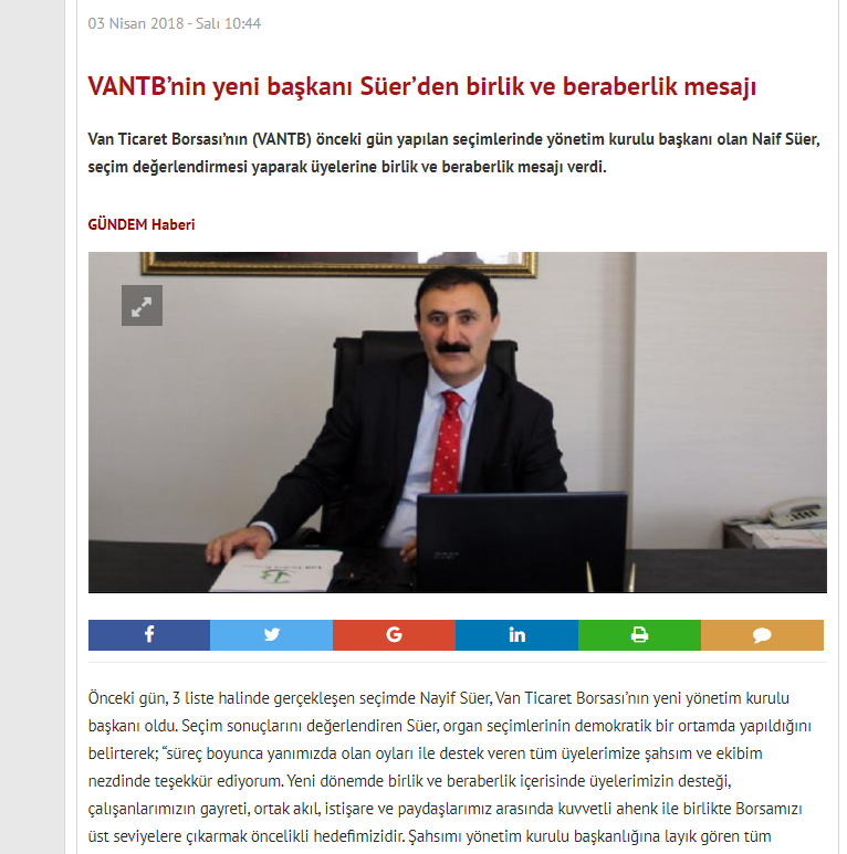 BAŞKAN SÜER'DEN BİRLİK VE BERABERLİK MESAJI