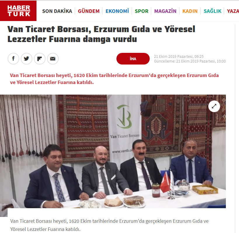 BORSAMIZ ERZURUM GIDA VE YÖRESEL LEZZETLER FUARINA DAMGA VURDU