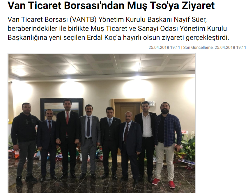 VANTB'DEN MUŞ TSO'YA ZİYARET