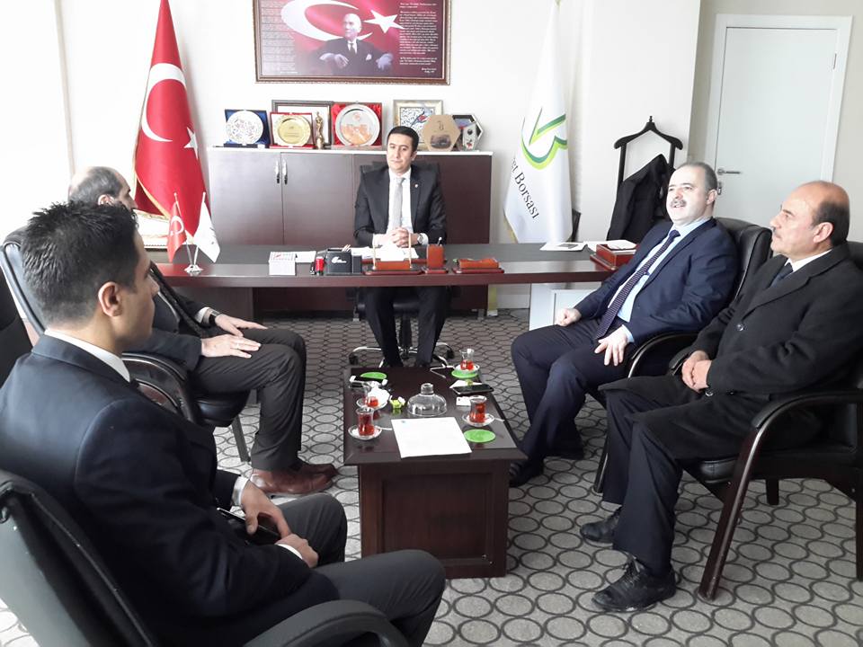 TUŞBA BELEDİYE BAŞKANI FEVZİ ÖZGÖKÇE BORSAMIZI ZİYARET ETTİ
