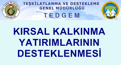 TARIMA DAYALI EKONOMİK YATIRIMLARIN DESTEKLENMESİ 8. ETAP TEBLİĞİ