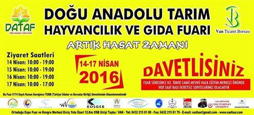 6.DOĞU ANADOLU GIDA,TARIM VE HAYVANCILIK FUARI'NA DESTEKLERİNİZİ VE KATILIMINIZI BEKLİYORUZ...