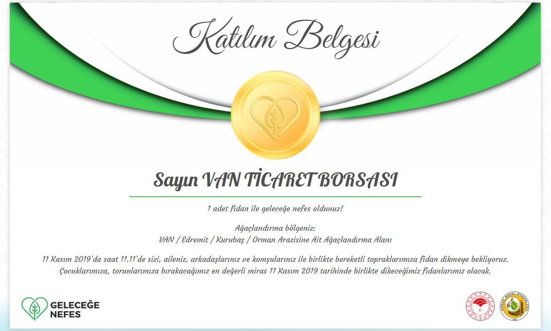 GELECEĞE NEFES PROJESİNİN HEYECANINA BORSAMIZ DA ORTAK OLUYOR