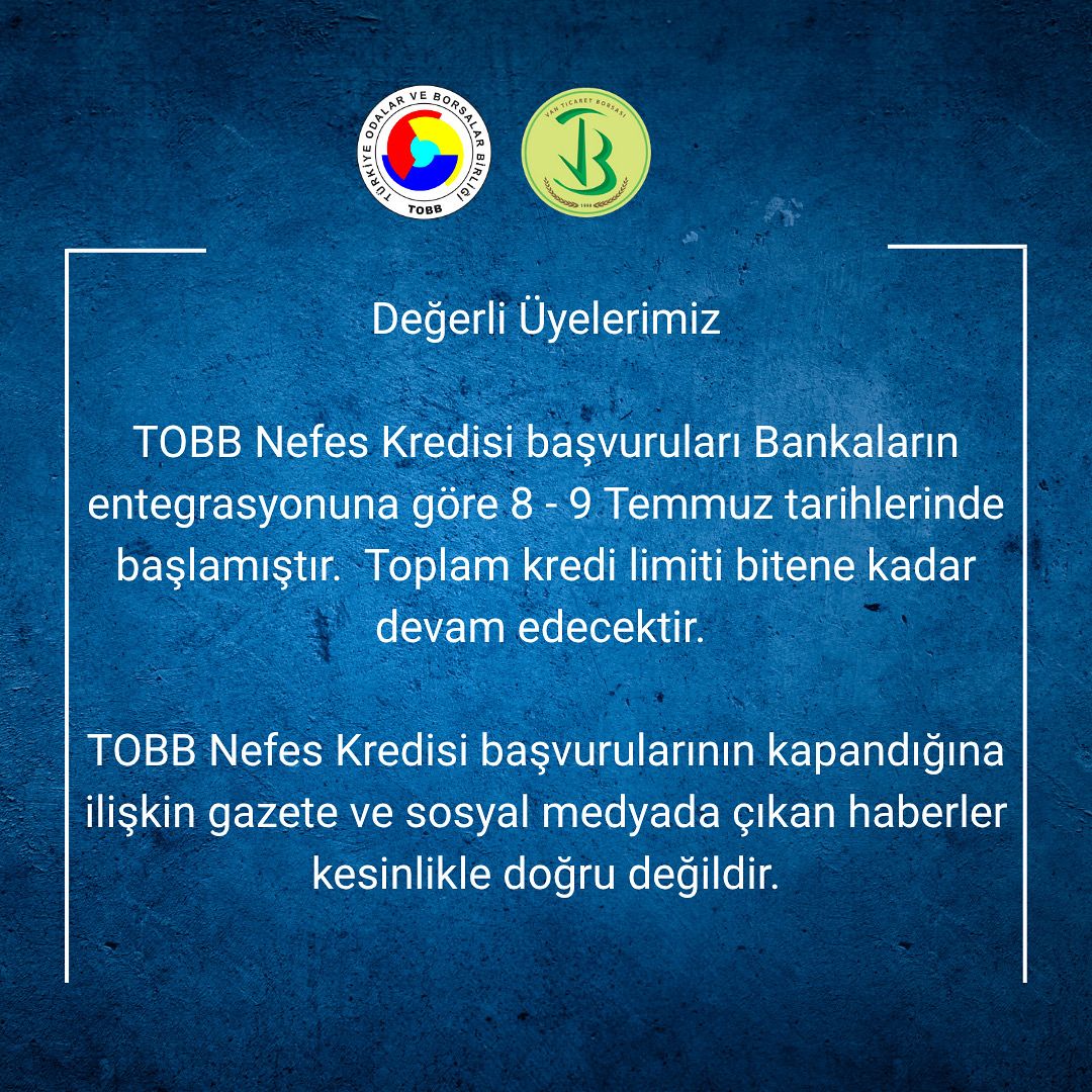 Üyelerimize Duyurulur!