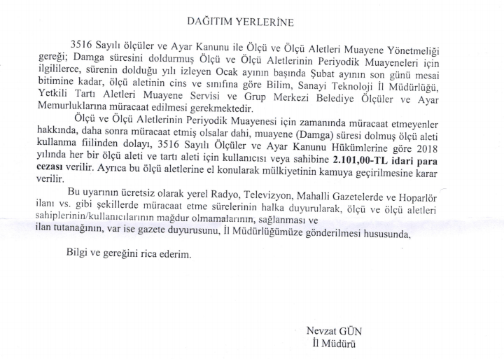 BİLİM SANAYİ VE TEKNOLOJİ İL MÜDÜRLÜĞÜ'NDEN ÖNEMLİ DUYURU!