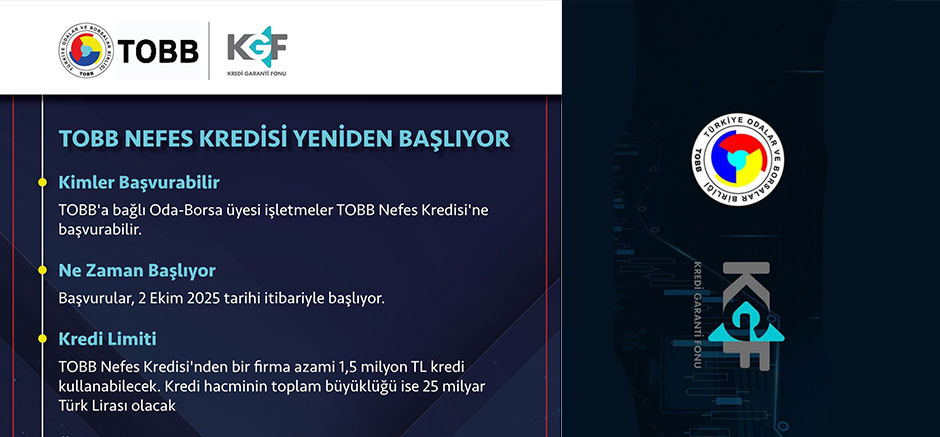 Değerli Üyemiz; Nefes Kredisi Tekrar Devrede!